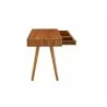 Currant Writing Desk - Amber - Side and Opened Drawer - Currant Writing Desk - Amber - Side and Opened Drawer