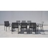 Bellini Home and Garden Waldorf 9pc Dining Set with Tribeca with Ceramic Glass Table Top