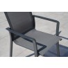 Bellini Home and Garden Waldorf 7pc Dining Set In Dark Grey Lava Frame Finish 08