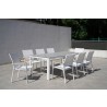 Bellini Home and Garden Terraza 9pc Dining Set with Tribeca with Ceramic Glass Table Top