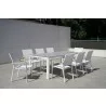 Bellini Home and Garden Terraza 9pc Dining Set with Tribeca with Ceramic Glass Table Top - Bellini Home and Garden Terraza 9pc Dining Set with Tribeca with Ceramic Glass Table Top
