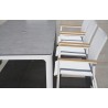 Bellini Home and Garden Terraza 7pc Dining Set with Tribeca with Ceramic Glass Table Top Side View