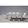 Bellini Home and Garden Terraza 9pc Dining Set with Tribeca with Ceramic Glass Table Top 