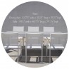 Bellini Home and Garden Terraza 7pc Dining Set with Tribeca with Ceramic Glass Table Top Front