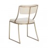 Sunpan Makena Dining Chair Monument Oatmeal - Back Side Angle