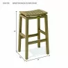 Winston Bar Chair dimension - Winston Bar Chair dimension