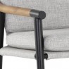 Sunpan Meadow Counter Stool - Vault Fog - Seat Closeup  Angle