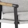 Sunpan Meadow Counter Stool - Vault Fog - Seat Closeup  Angle - Sunpan Meadow Counter Stool - Vault Fog - Seat Closeup  Angle