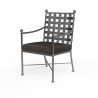 Provence Dining Chair in Spectrum Carbon w/ Self Welt - Front Side Angle