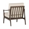Sunpan Lindley Lounge Chair - Astoria Cream Leather - Back Side Angle