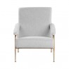 Sunpan Tutti Lounge Chair San Remo Winter Cloud - Front View