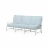 Bristol Sofa in Canvas Skyline w/ Self Welt - Front Side Angle - Bristol Sofa in Canvas Skyline w/ Self Welt - Front Side Angle
