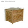 Anderson Teak Camrose Storage Box 31" dimension - Anderson Teak Camrose Storage Box 31" dimension