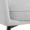 Sunpan Morris Dining Armchair - Ernst Silverstone - Base Closeup Angle - Sunpan Morris Dining Armchair - Ernst Silverstone - Base Closeup Angle