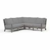 Laguna Sectional in Canvas Granite, No Welt - Front Side Angle - Laguna Sectional in Canvas Granite, No Welt - Front Side Angle