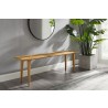 Greenington Azara Bench in Caramelized - Lifestyle Angled View