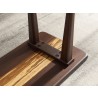 Greenington Azara Bench in Sable - Bottom with Legs