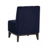 Sunpan Kosovo Modular Banquette - Single Seat in Abbington Navy - Back Side Angle