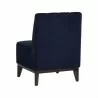 Sunpan Kosovo Modular Banquette - Single Seat in Abbington Navy - Back Side Angle - Sunpan Kosovo Modular Banquette - Single Seat in Abbington Navy - Back Side Angle