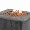 Mr. Bar-B-Q Endless Summer® LP Gas Outdoor Fire Pit with 30-in Resin Tile Mantel - Mr. Bar-B-Q Endless Summer® LP Gas Outdoor Fire Pit with 30-in Resin Tile Mantel