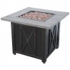 Mr. Bar-B-Q Endless Summer® LP Gas Outdoor Fire Pit with 30-in Wood Look Resin Mantel