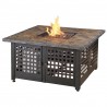 Mr. Bar-B-Q Endless Summer® LP Gas Outdoor Fire Pit with Slate/Marble Mantel