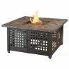Mr. Bar-B-Q Endless Summer® LP Gas Outdoor Fire Pit with Slate/Marble Mantel - Mr. Bar-B-Q Endless Summer® LP Gas Outdoor Fire Pit with Slate/Marble Mantel