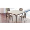 Source Furniture Danish Aluminum Square Dining Table 1