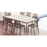 Source Furniture Danish Aluminum Rectangular Dining Table
