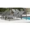 Source Furniture Fusion Aluminum Sling Chaise Lounge with Arms - Source Furniture Fusion Aluminum Sling Chaise Lounge with Arms