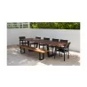 Source Furniture Fusion Aluminum Stackable Dining Side Chair  - Source Furniture Fusion Aluminum Stackable Dining Side Chair 