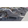 Source Furniture Fusion Aluminum Sling Double Armless Chaise Lounge