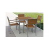 Source Furniture Napa Aluminum Stackable Dining ArmChair 