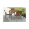Source Furniture Napa Aluminum Stackable Dining ArmChair  - Source Furniture Napa Aluminum Stackable Dining ArmChair 