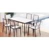 Source Furniture Napa Easton Aluminum Dining Arm Chair 