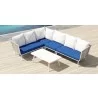 Source Furniture Aria 43" Rectangular Aluminum Frame Coffee Table - Source Furniture Aria 43" Rectangular Aluminum Frame Coffee Table