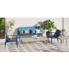 Source Furniture Danish Aluminum Sling Strap Sofa