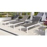 Source Furniture Fusion Aluminum Sling Armless Chaise Lounge 2
