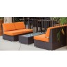 Source Furniture Lucaya Armless Loveseat With Standard Cushion Set Of 2