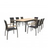 Bellini Home and Garden Galliano 9 Pc Dining Set In Lava