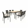 Bellini Home and Garden Galliano 9 Pc Dining Set In Lava - Bellini Home and Garden Galliano 9 Pc Dining Set In Lava
