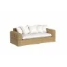 Sunset West Playa Loveseat in Soothe Pearl w/ Flange Welt  Side - Sunset West Playa Loveseat in Soothe Pearl w/ Flange Welt  Side