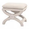 Gaston Ottoman - Bisque - Angled