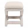 Gaston Ottoman - Bisque - Side