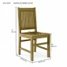 Anderson Teak Saratoga Dining Chair- dimension - Anderson Teak Saratoga Dining Chair- dimension