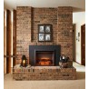 Outdoor Greatroom Company Gallery Electric LED Built In Fireplace - Lifestyle