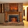 Outdoor Greatroom Company Gallery Electric LED Built In Fireplace - Lifestyle