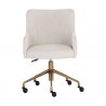 Sunpan Franklin Office Chair - Beige Linen - Front Angle