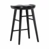 Sunpan Dominic Counter Stool in Black - Back Side Angle - Sunpan Dominic Counter Stool in Black - Back Side Angle