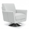 Bellini Syria Swivel Chair White CAT 35. COL 35612- Side Angle